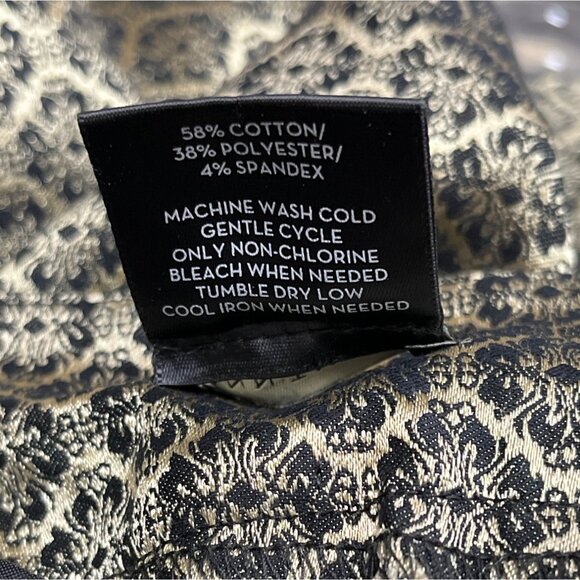 Ann Taylor Womens Geometric Patterned Slim-Fit Ankle Trousers Size 2 - Picture 9 of 10